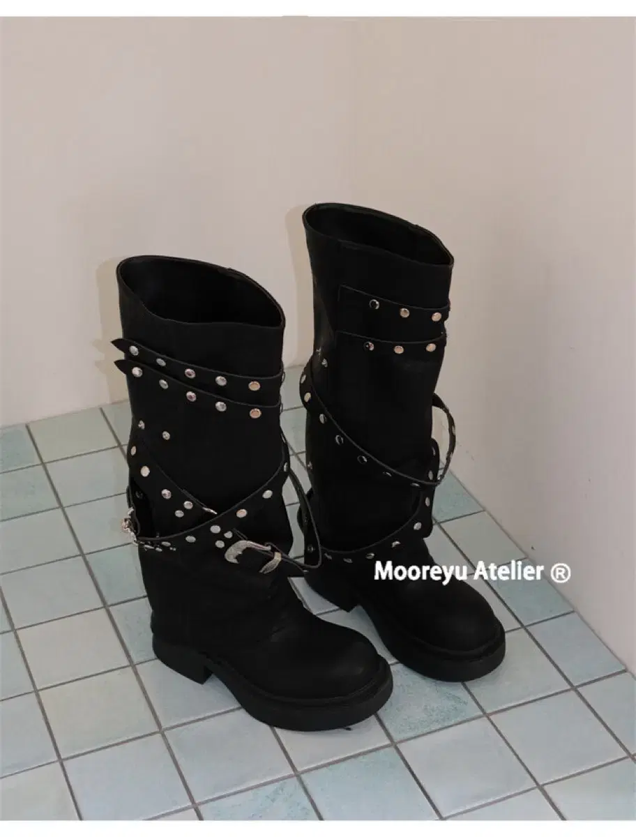 Shopcor Mooreyu Night punk rivet boot