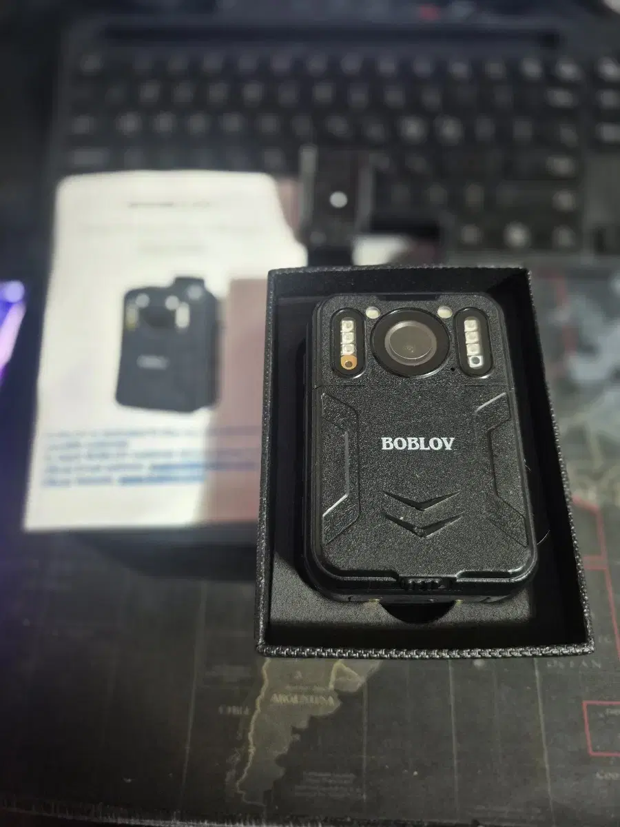 BOBLOV 바디캠 GPS 충전 독, 16H 녹화, 4K, 3000mAh