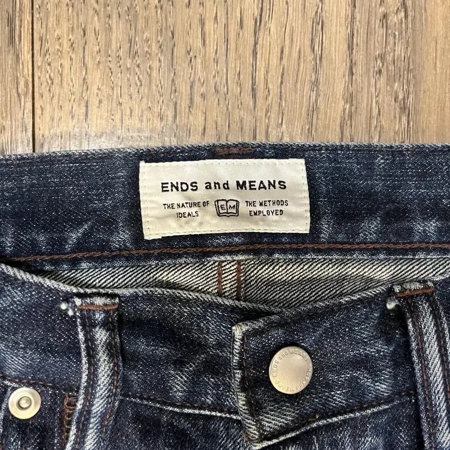 ENDANDMEANS 5Pocket Denim Washed Indigo