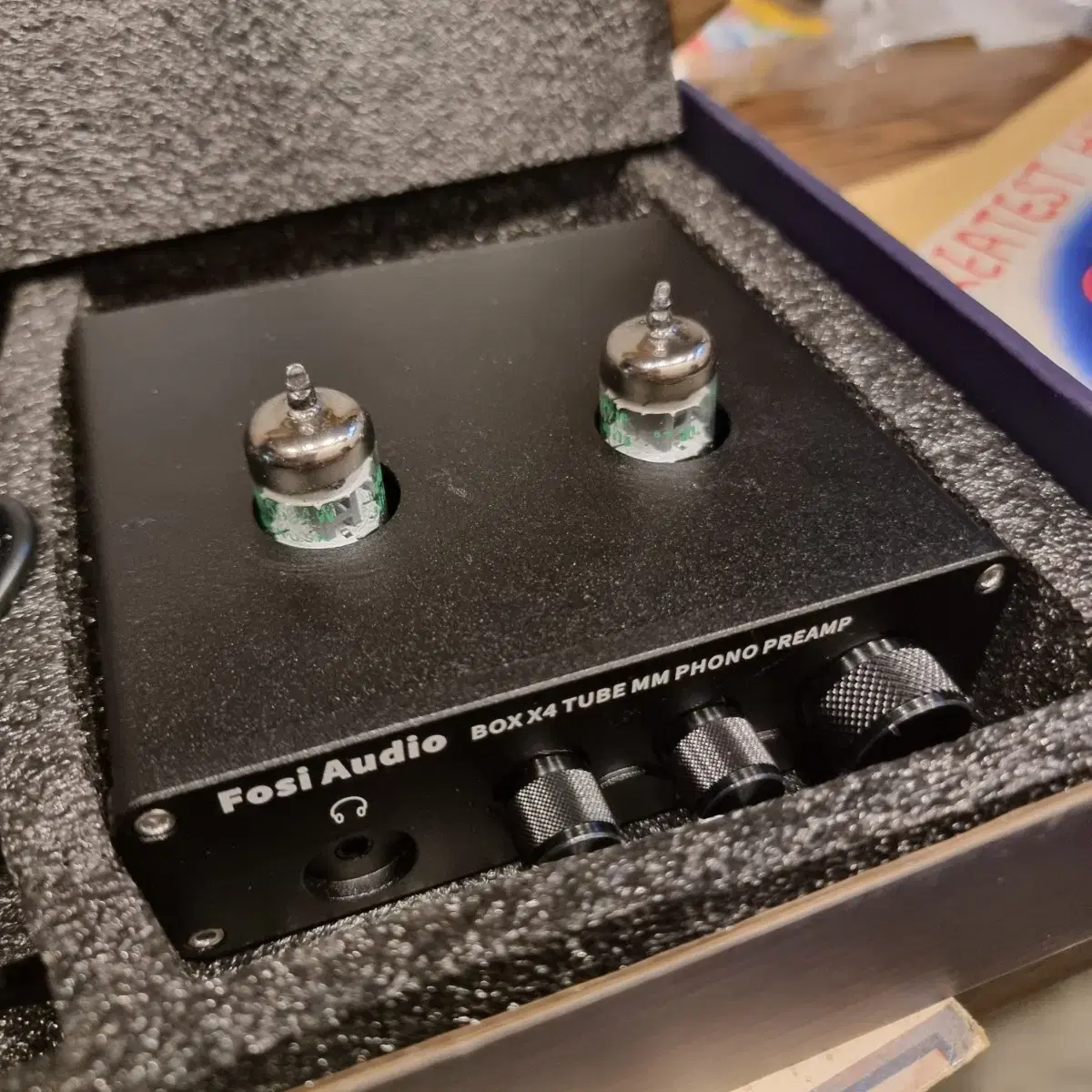 Fosi Audio BOX X4 튜브 MM 포노 프리앰프 박스만 개봉해서