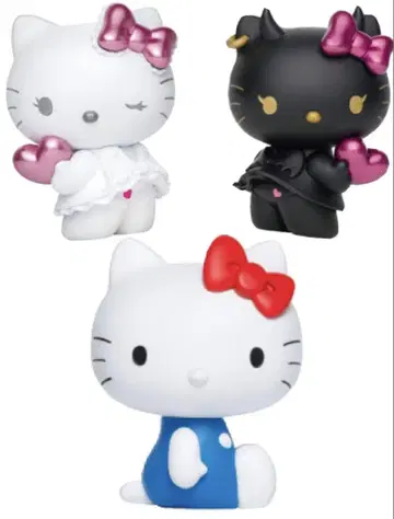 헬로키티해피 애니버서리 복권 A상 피규어 3개 세트 미개봉 새상품