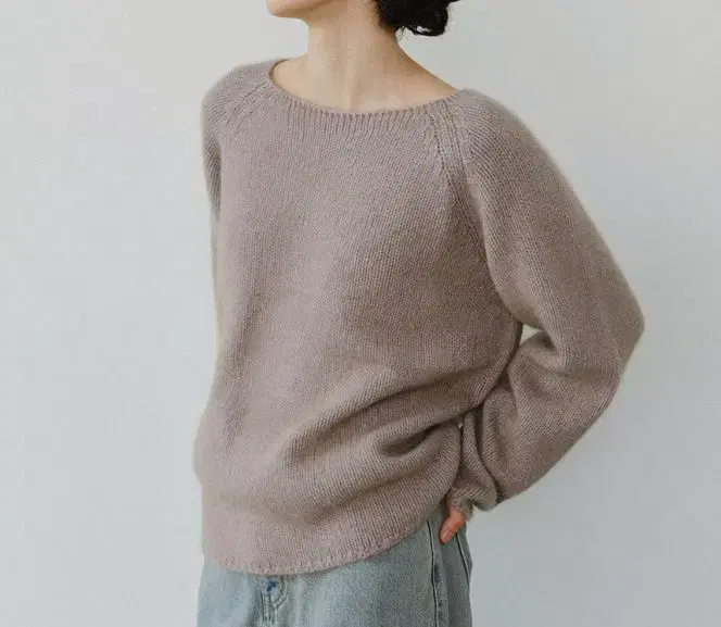 유라고(URAGO)_라쿤보트넥니트 Raccoon boatneck knit