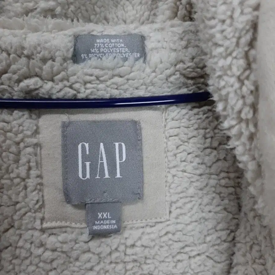 (2XL) GAP(갭) 양모안감 후드집집업 베이지