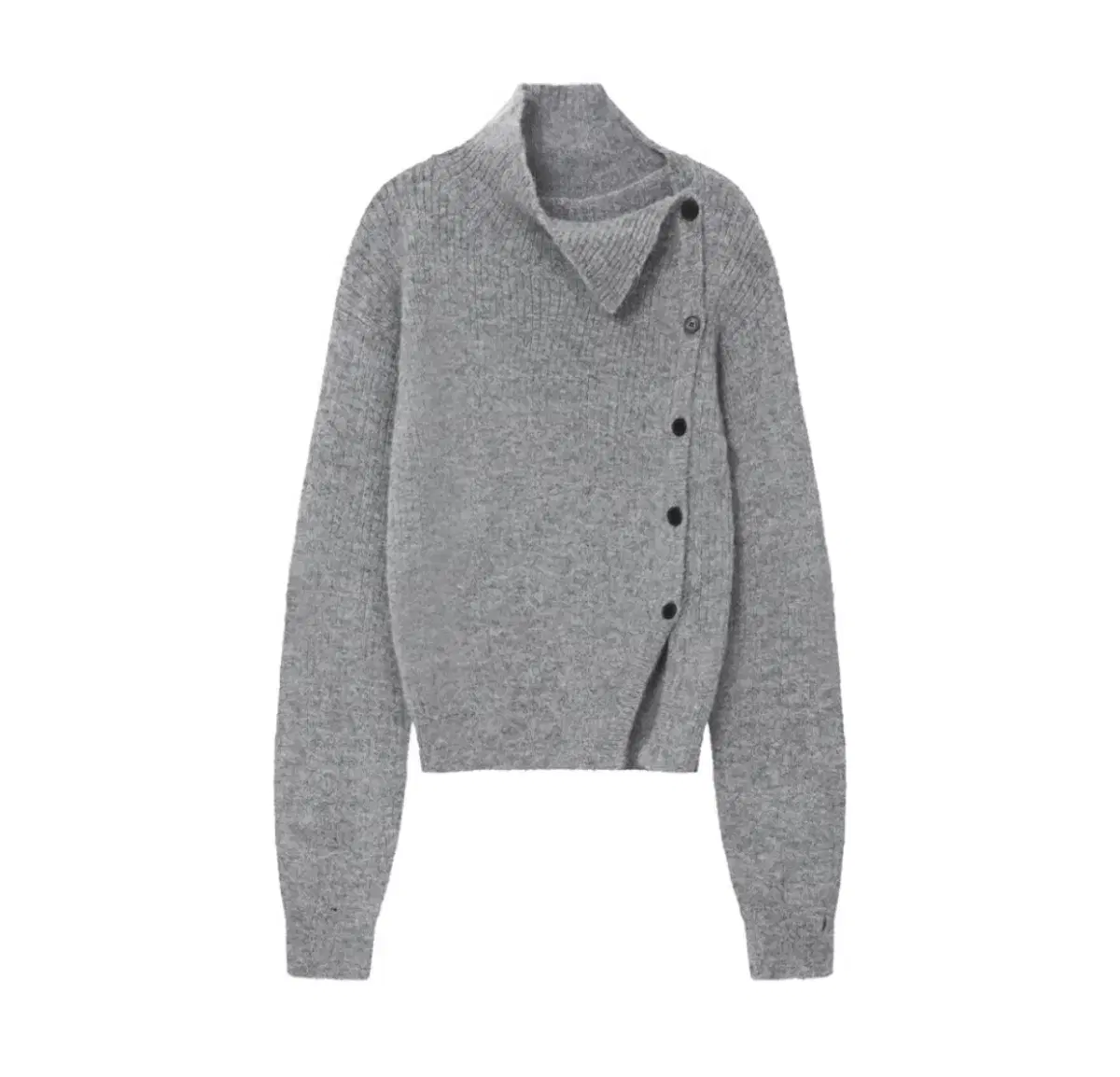 미세키서울 Side button knit GREY