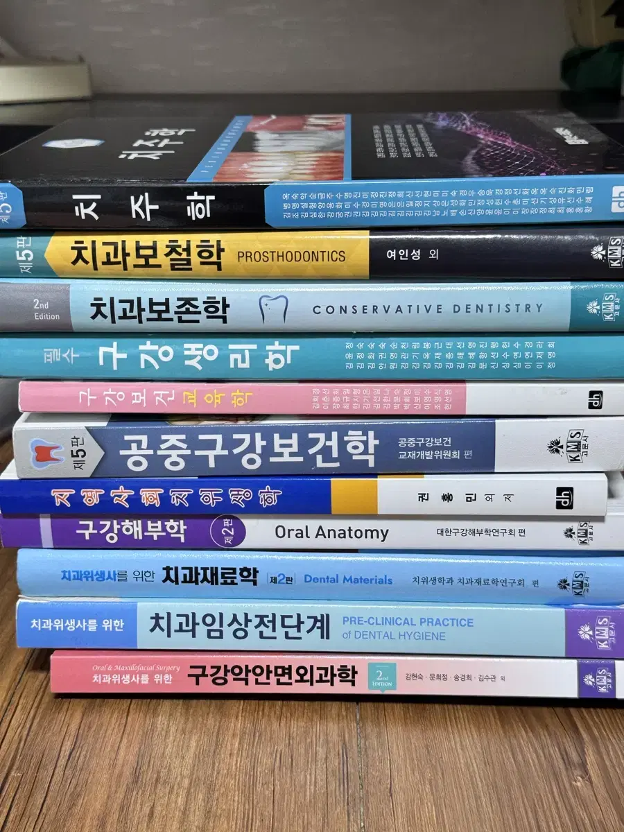 치위생과 교재-보존, 형태,보철, 치주, 생리, 교육학, 지역사회, 행정