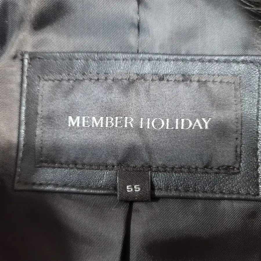 MEMBER HOLIDAY 멤버홀리데이 어린염소가죽 양가죽배색 블라종