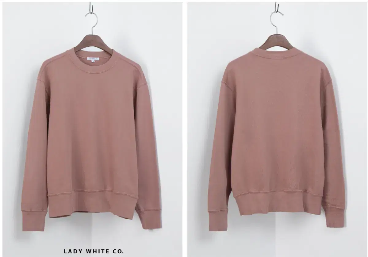 Lady white레이디 화이트 릴렉스 스웻셔츠 deep mauve XL