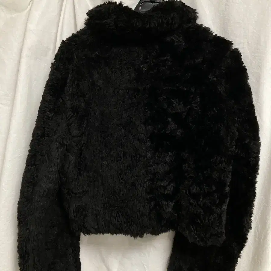 vintage crop fur jacket