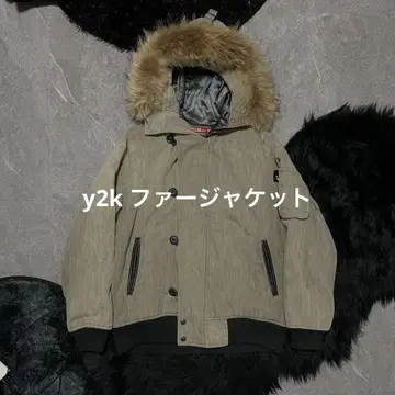 퍼 자켓 Y2K 그런지 헤이세이 패션 보아 자켓