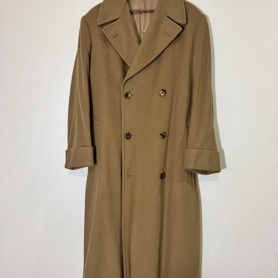 Camel long coat 체스터필드코트