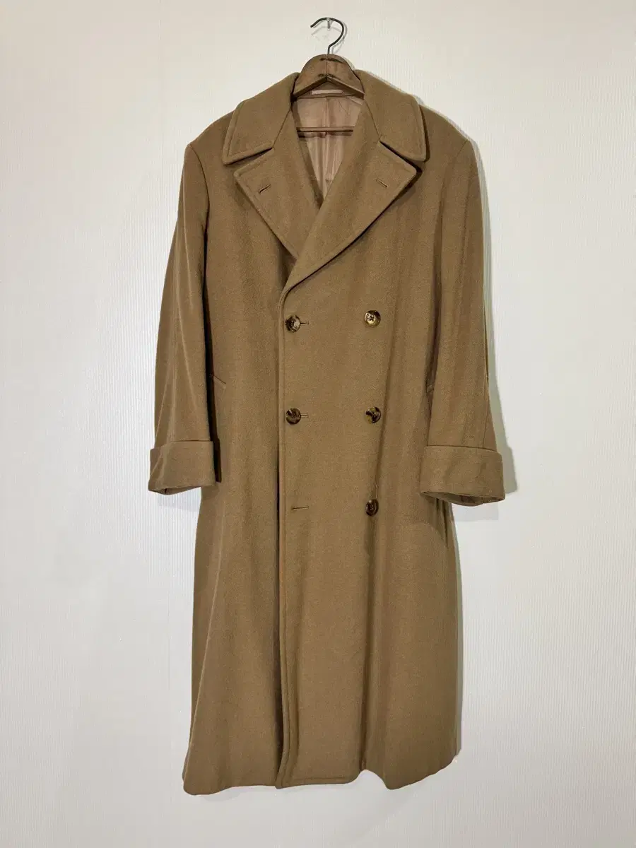 Camel long coat 체스터필드코트