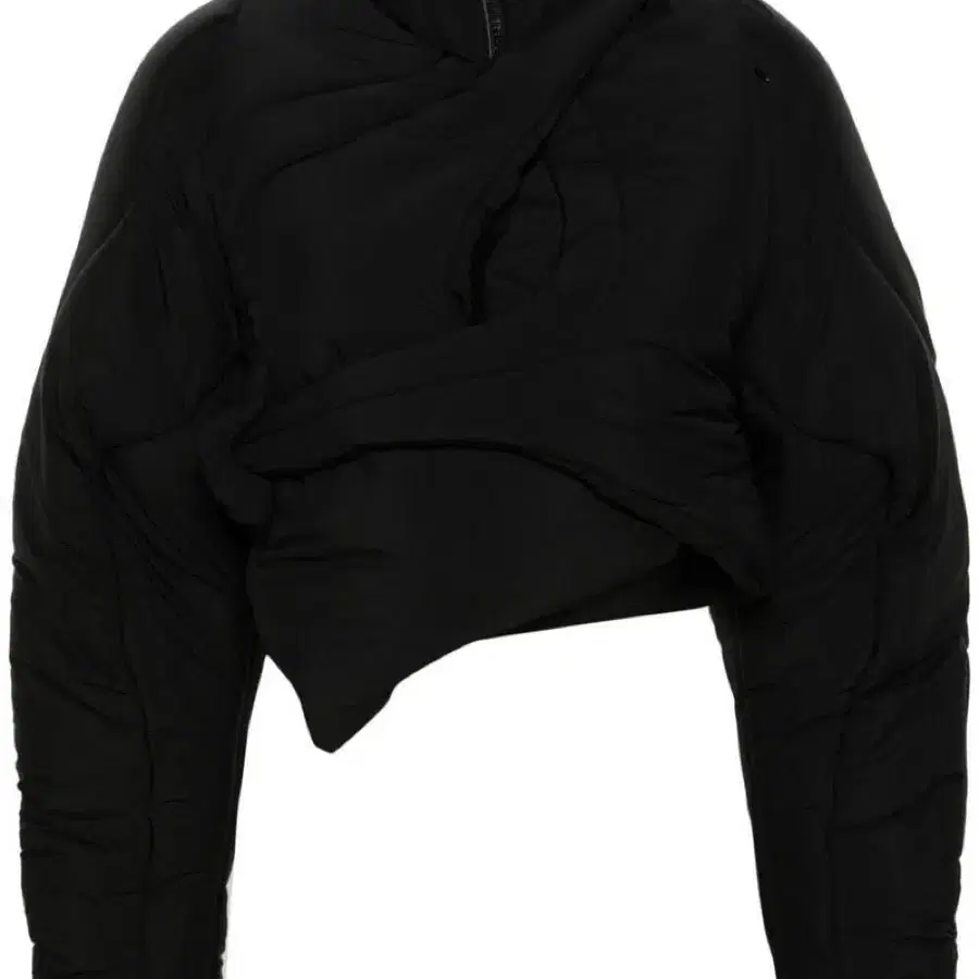 오토링거 ASYMMETRICAL PADDED JACKET BLACK