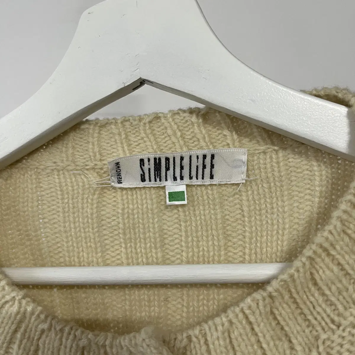 SIMPLE LIFE wool 100% knit cardigan