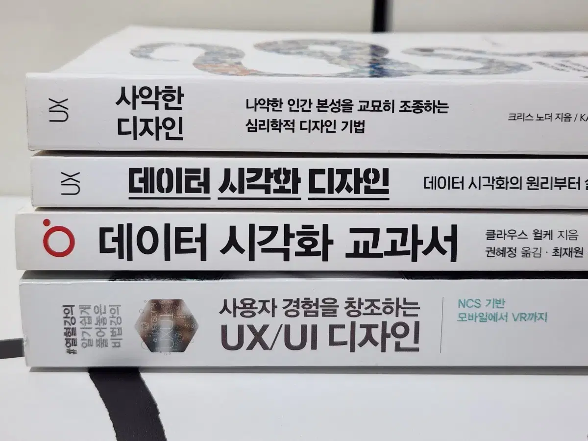 [4권 일괄] UX UI 데이터 시각화 디자인 전공교재 세트