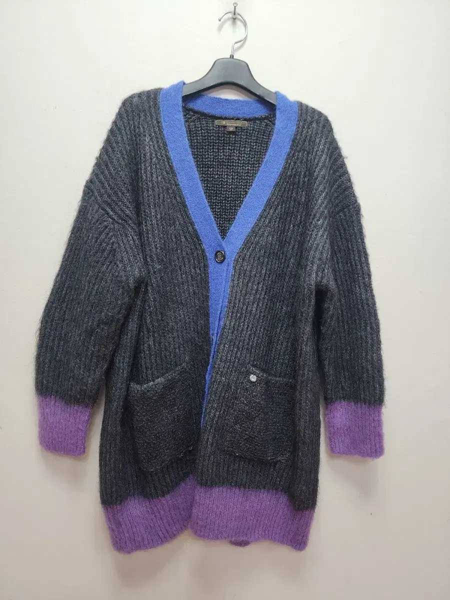 Thousand Island Mohair-Blend Loose-Fit Cardigan