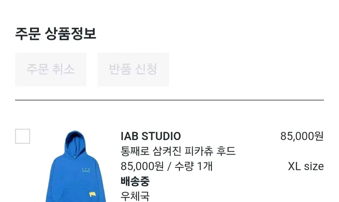 아이앱 스튜디오 iab 포켓몬 피카츄 후드