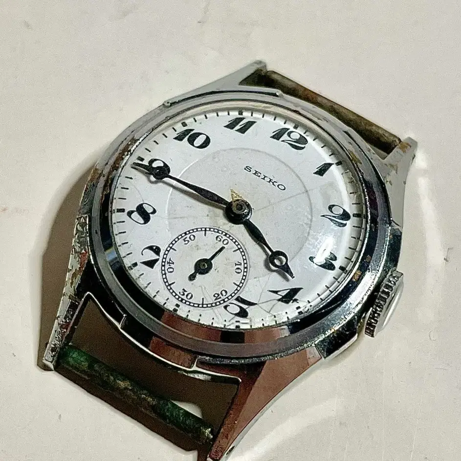 1930년대 빈티지 세이코 수동 시계 청침 SEIKO