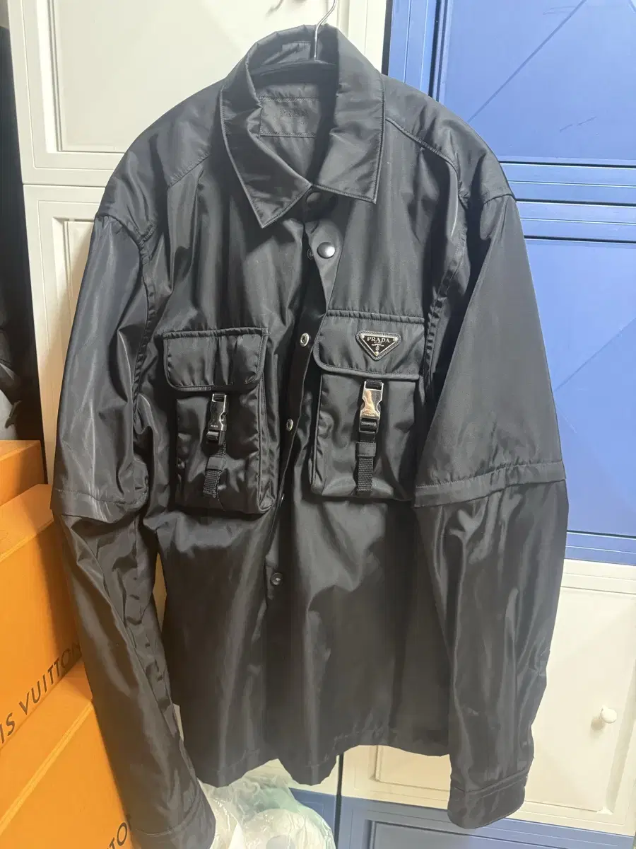 Prada Rina nylon shirt jacket L