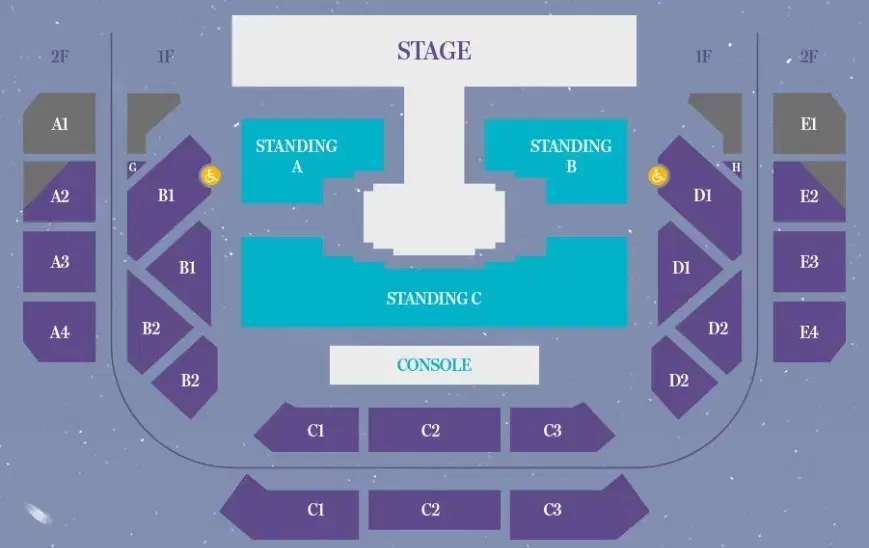 여자친구콘서트 스탠딩c구역 2연석