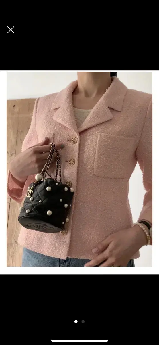 쎄모먼 Lani MIROS Tweed Jacket 34사이즈