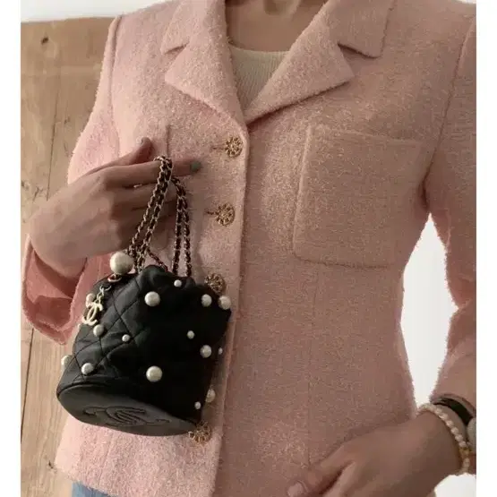 쎄모먼 Lani MIROS Tweed Jacket 34사이즈