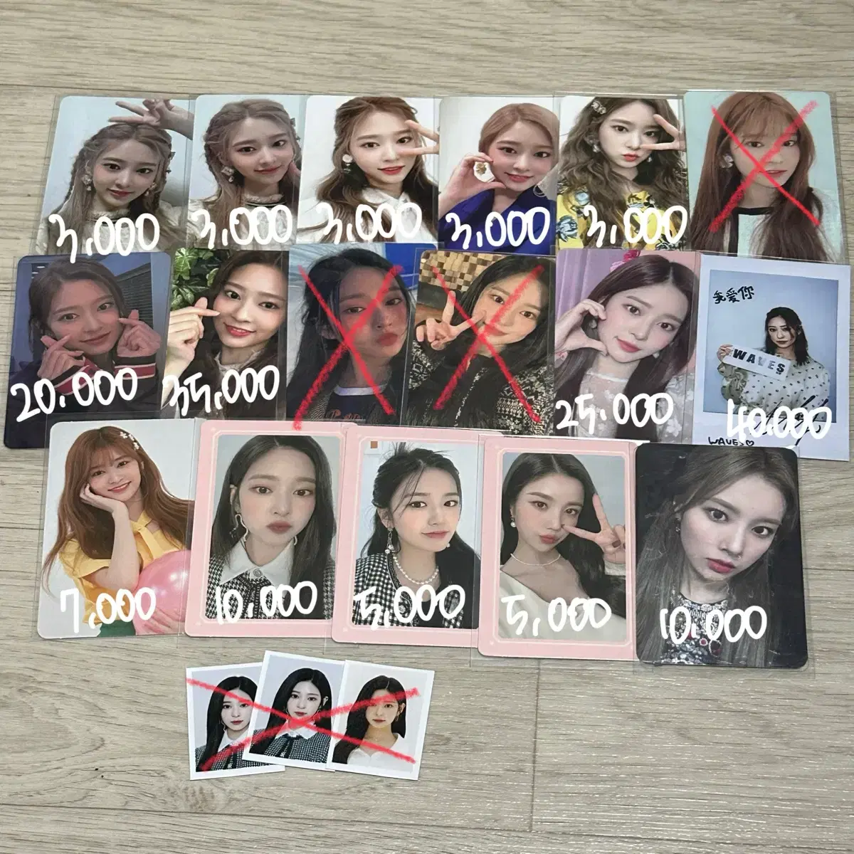 아이즈원 아이브 김민주 강혜원 권은비 안유진 포카 미공포 판매