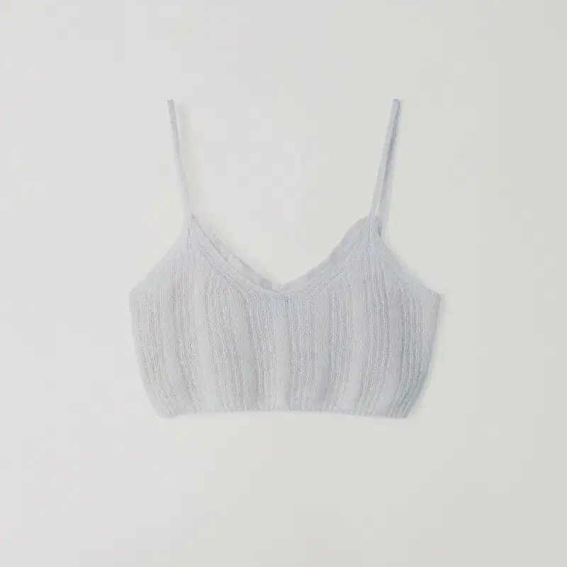 [새상품] 타낫 Chop knit bustier (gray)