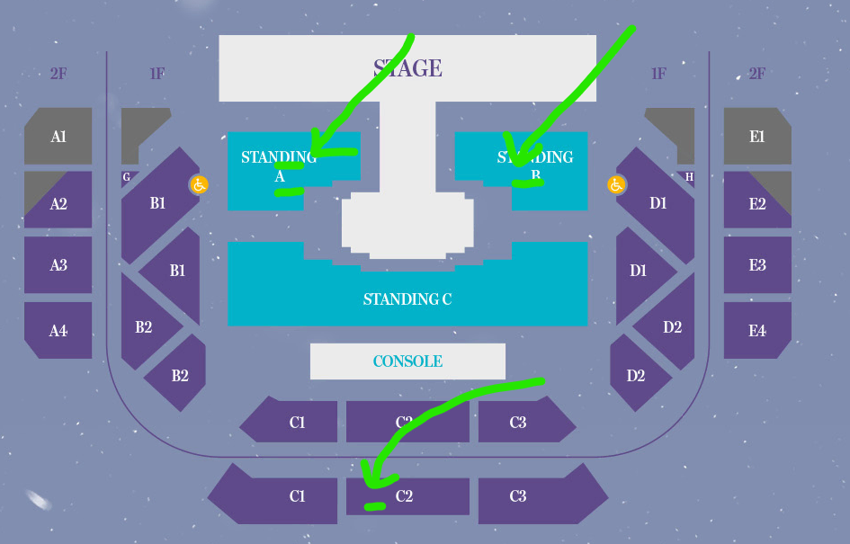 I wts my gfriend / Sat,Sun performance / Standing A,B section