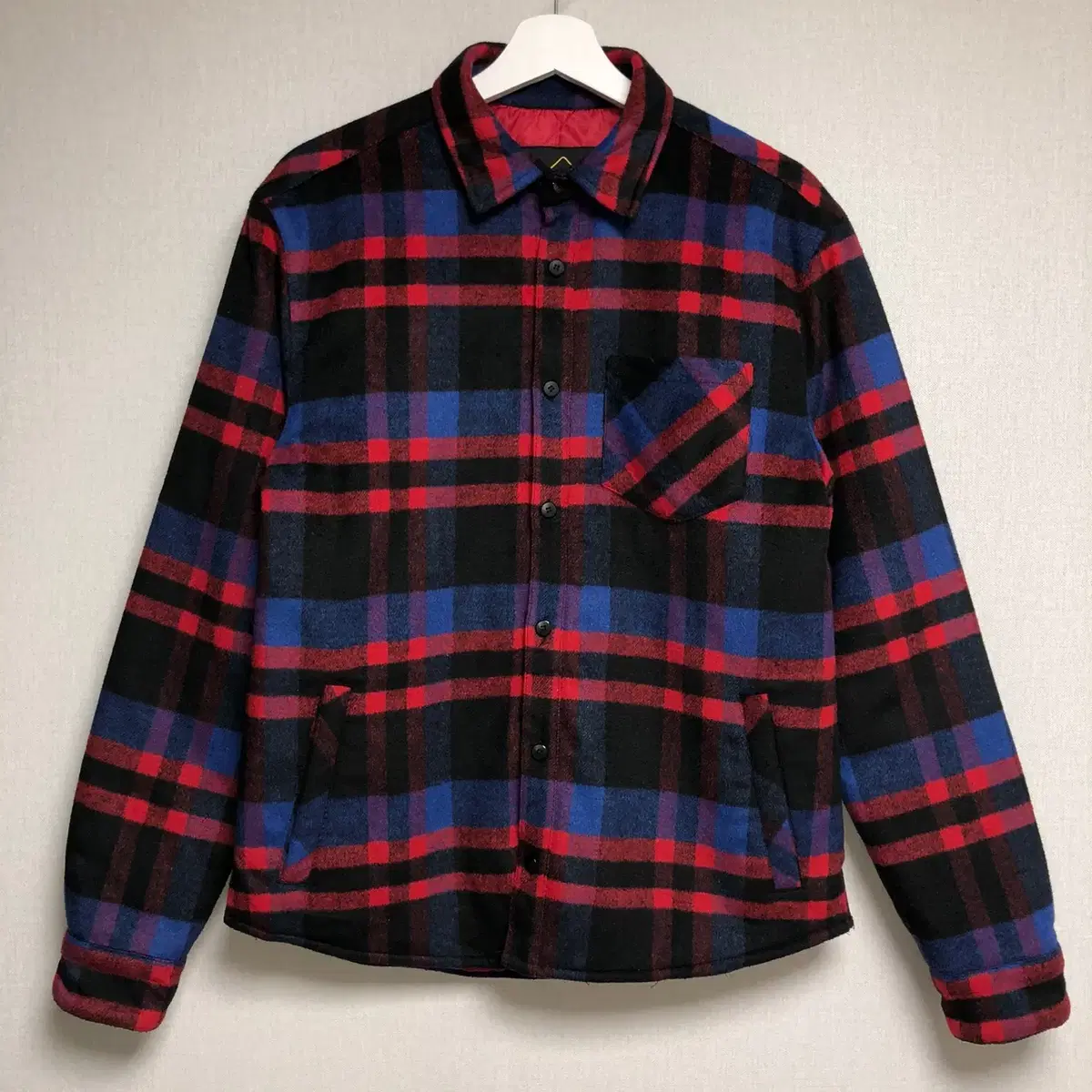 Roadsign Quilted Lined Check Shirt Jacket (M)