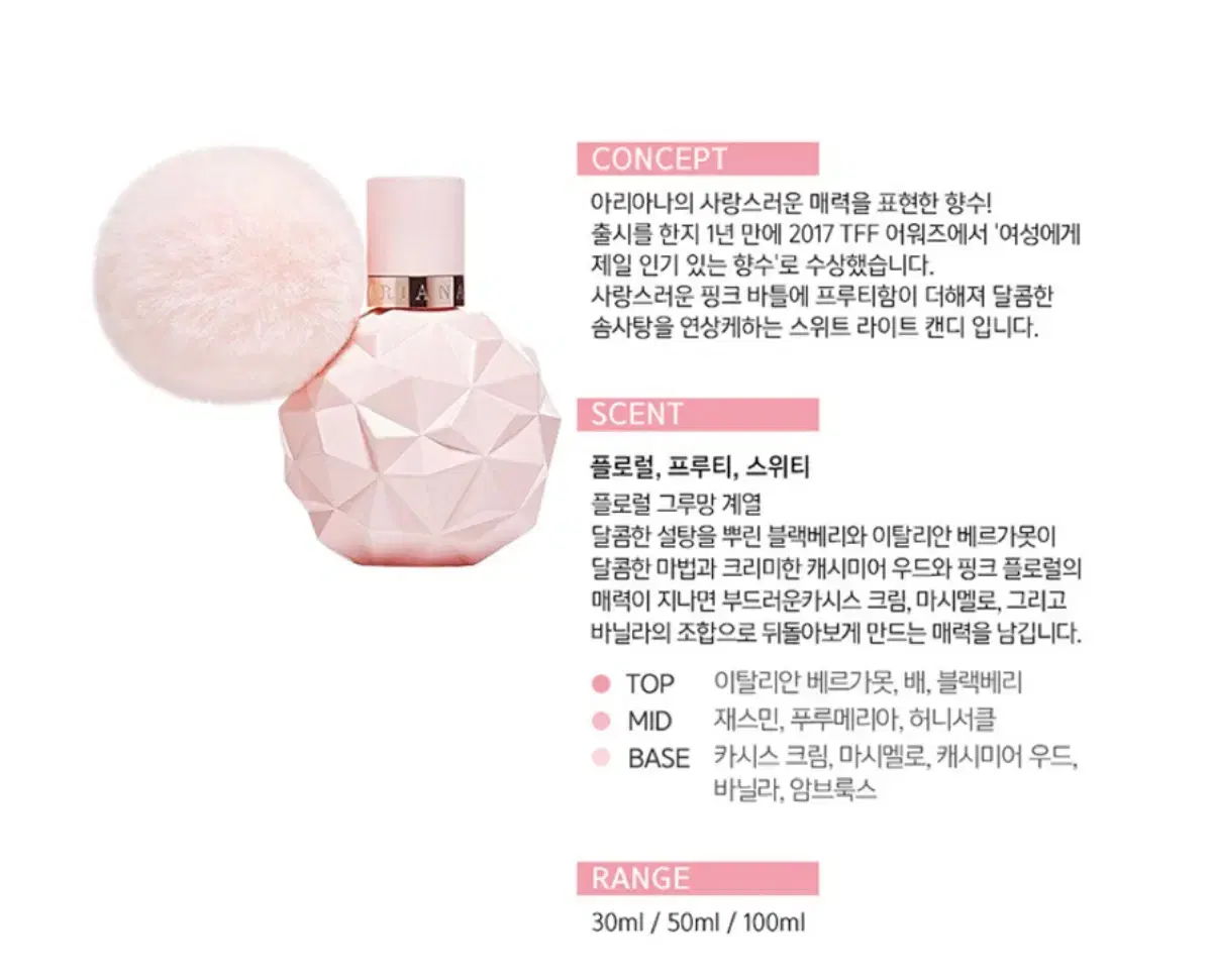 아리아나그란데 스위트 라이크 캔디 오데퍼퓸 30ML