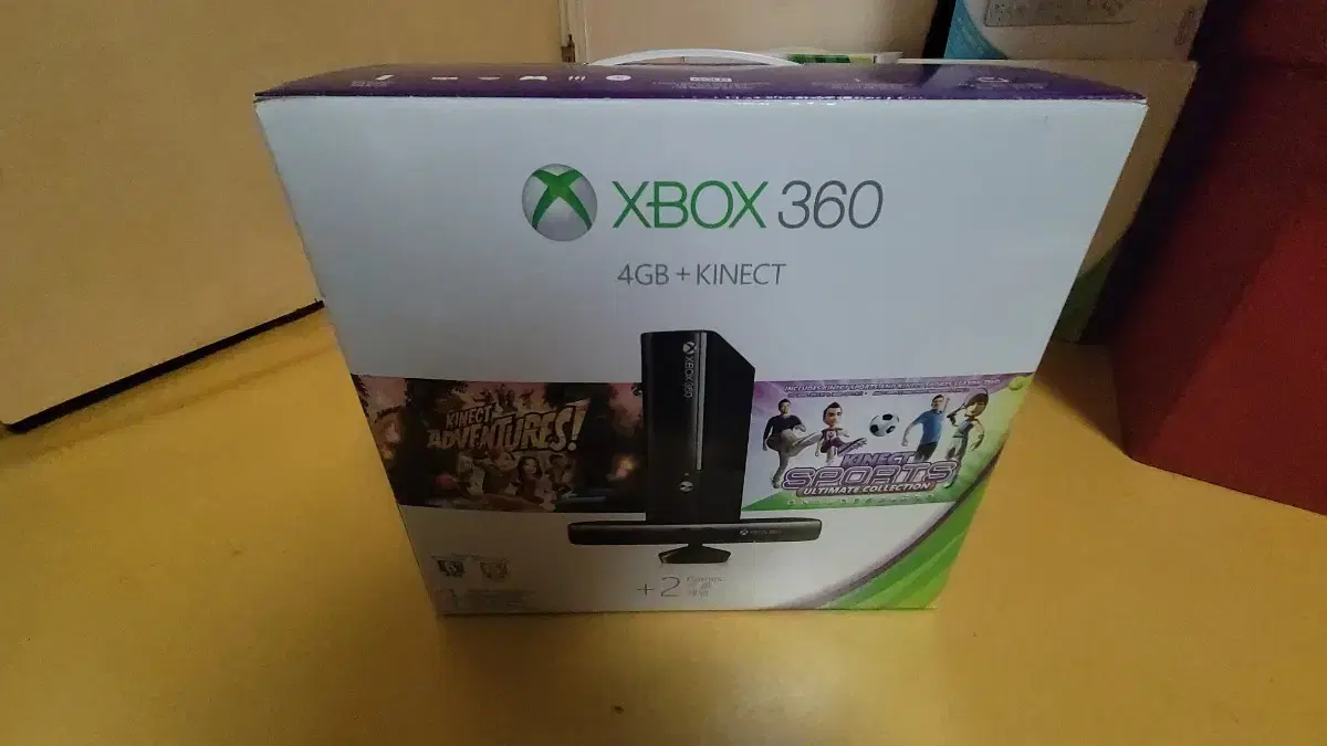 XBOX360 E 박스셋(순정, 키넥트 게임 포함)