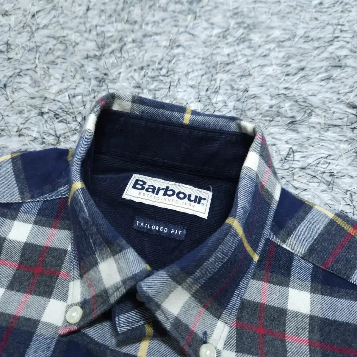 바버Barbour) S 남자 겨울체크남방 / 왕눈이샵