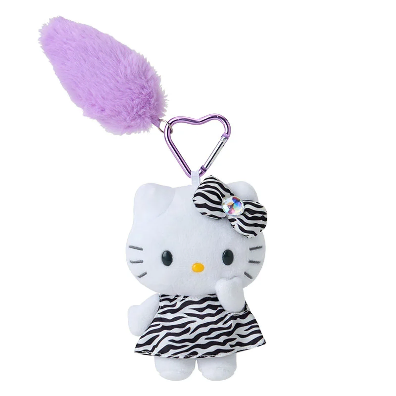 Sanrio Hello Kitty Go-Go Girl Collection Tailed Mascot Keychain Zebra