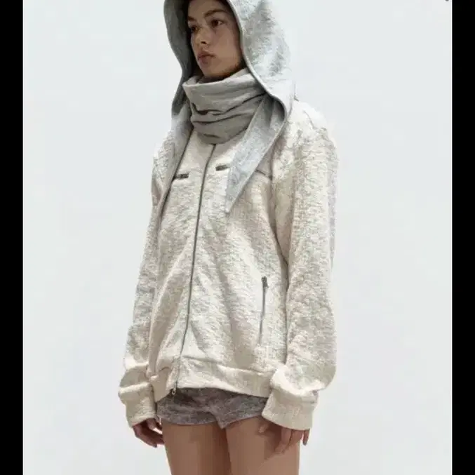 세릭 와플 지퍼 자켓 WAFFLE ZIPPER JACKET / IVORY