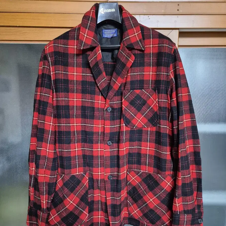 펜들턴 pendleton 타탄체크 울블레이저 자켓