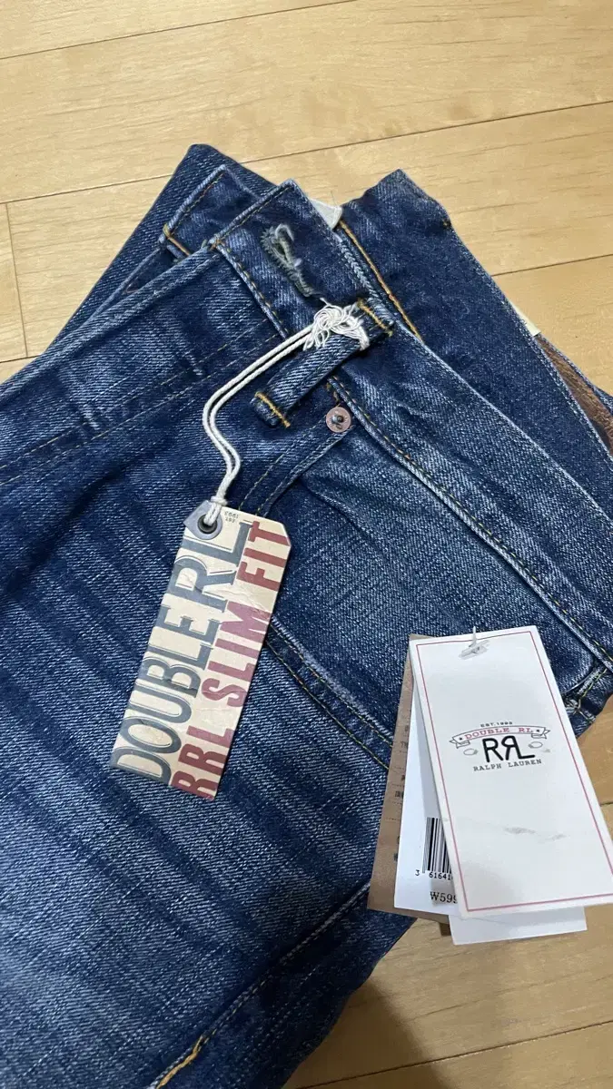 rrl 더블알엘 슬림핏 힐스뷰 셀비지 진 32/30 새상품