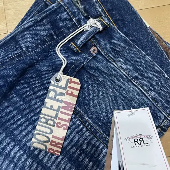 rrl 더블알엘 슬림핏 힐스뷰 셀비지 진 32/30 새상품