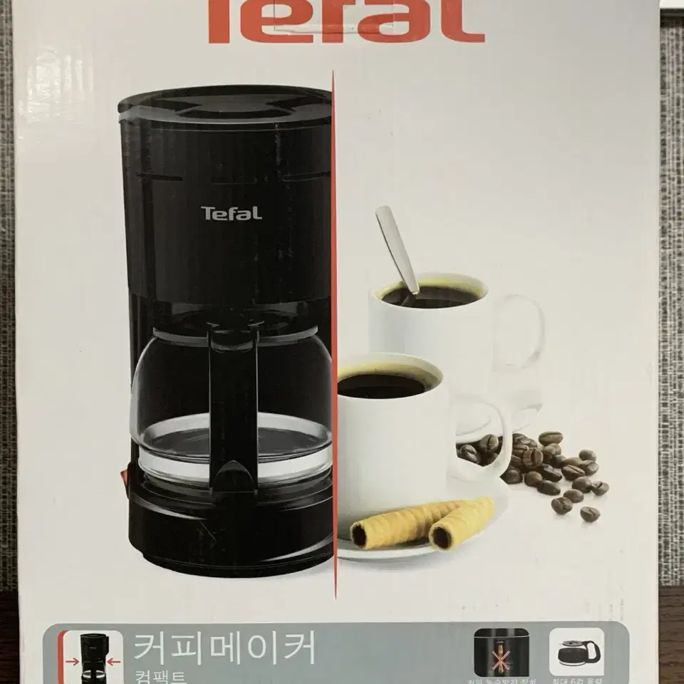 테팔 TEFAL 컴팩트 커피메이커 CM3218 커피머신