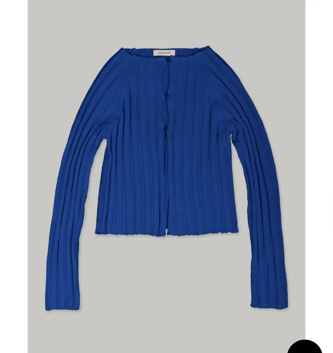 램플레이스먼트 가디건 HANJI RIBBED CARDIGAN