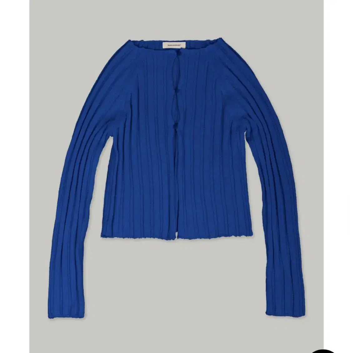 램플레이스먼트 가디건 HANJI RIBBED CARDIGAN