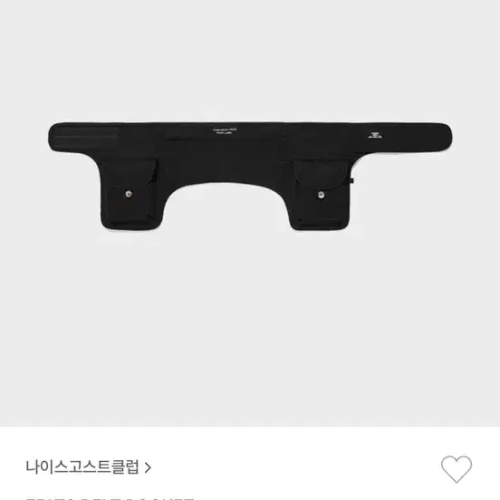 나이스고스트클럽 FFATS BELT POCKET BAG BLACK