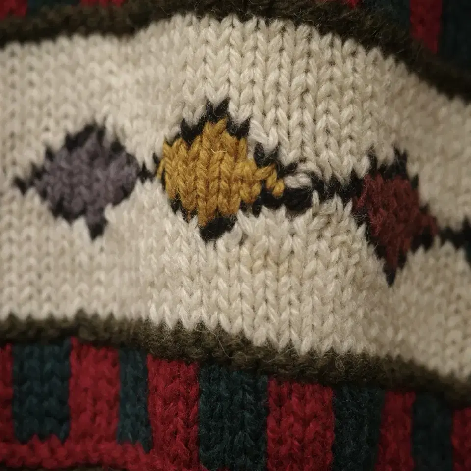 80-90s southwestern moc neck sweater