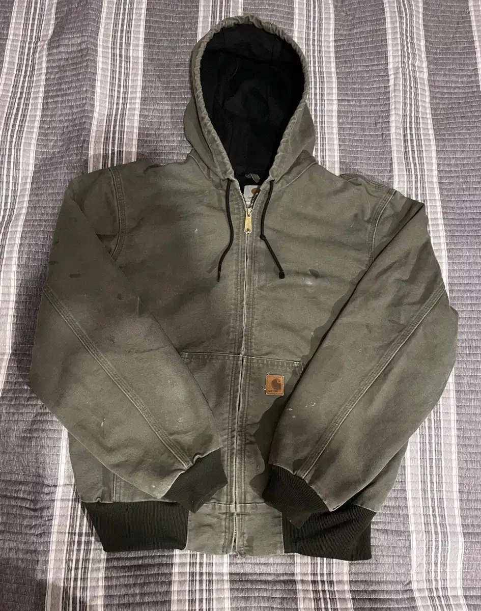 carhartt active jacket mos green