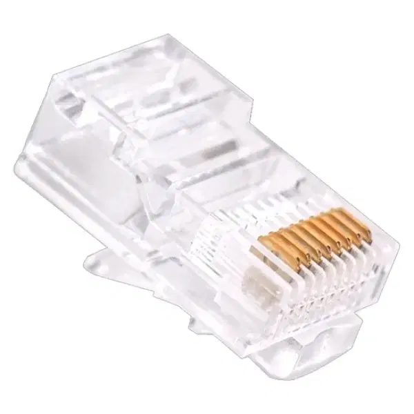 UTP Cat.5E 네트워크 랜 제작 RJ45 커넥터 투명 100개