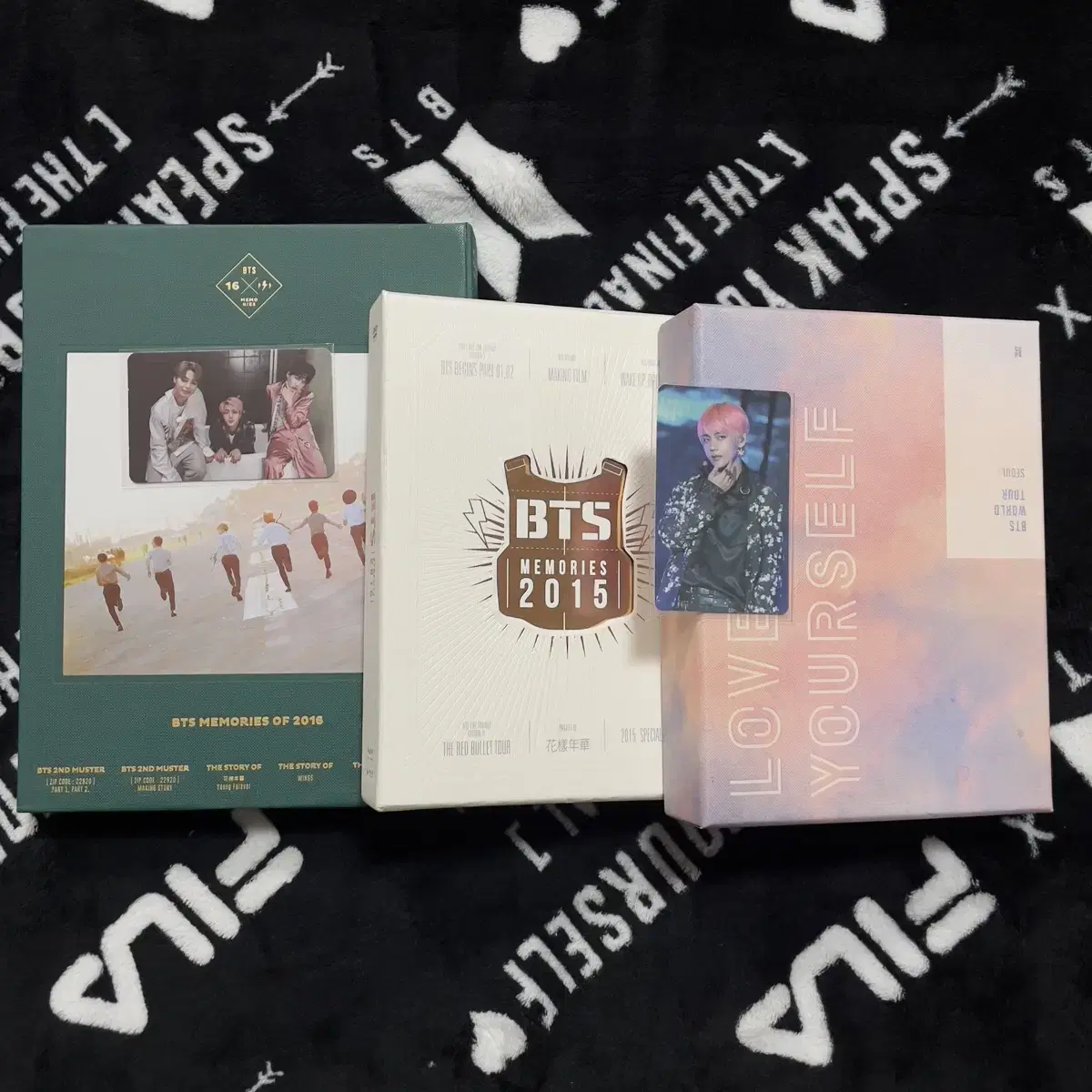 방탄소년단 럽셀콘 dvd 디비디 2015 2016 메모리즈 뷔 태형 포카