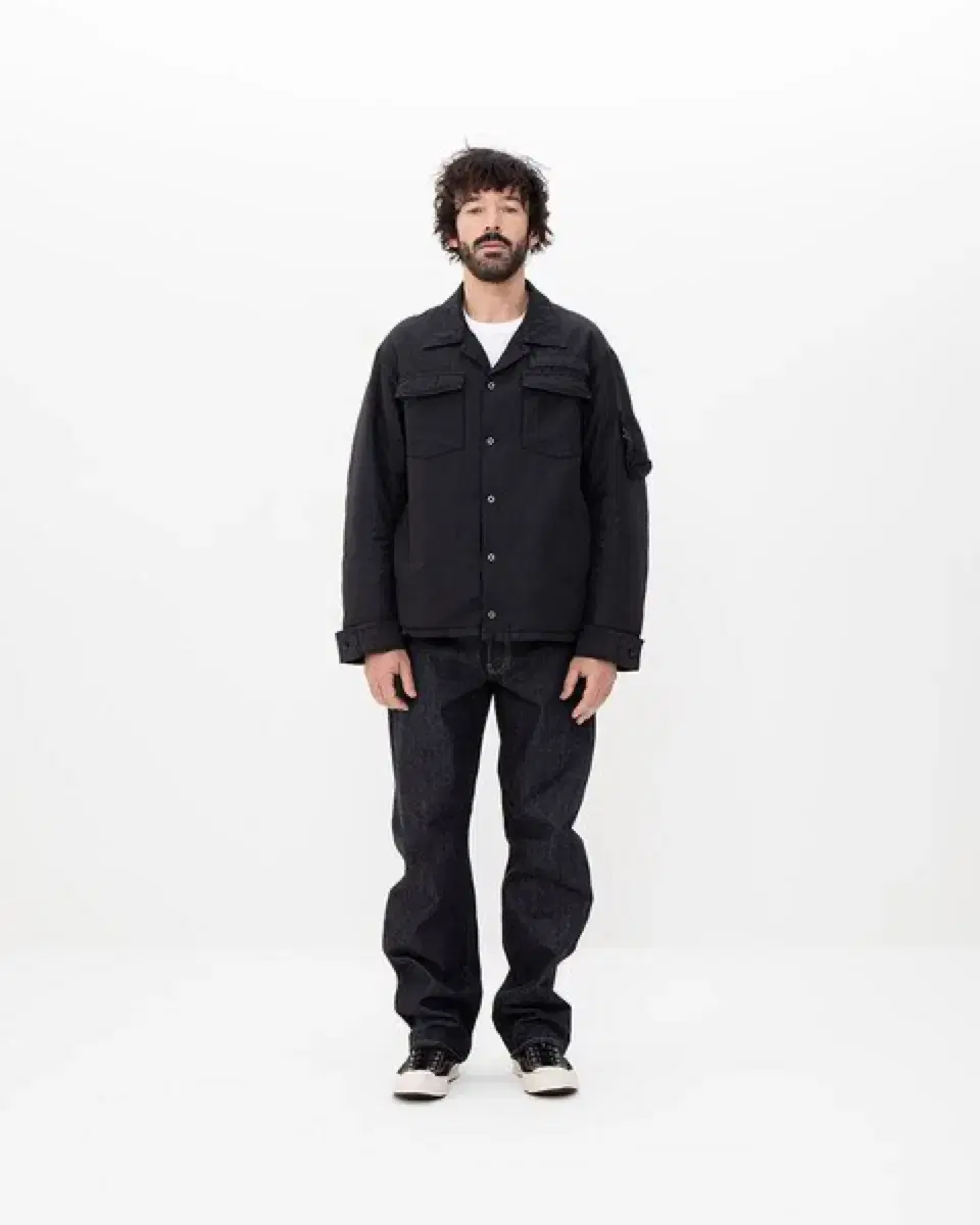 [4]visvim heli crew down shirt jkt.blk