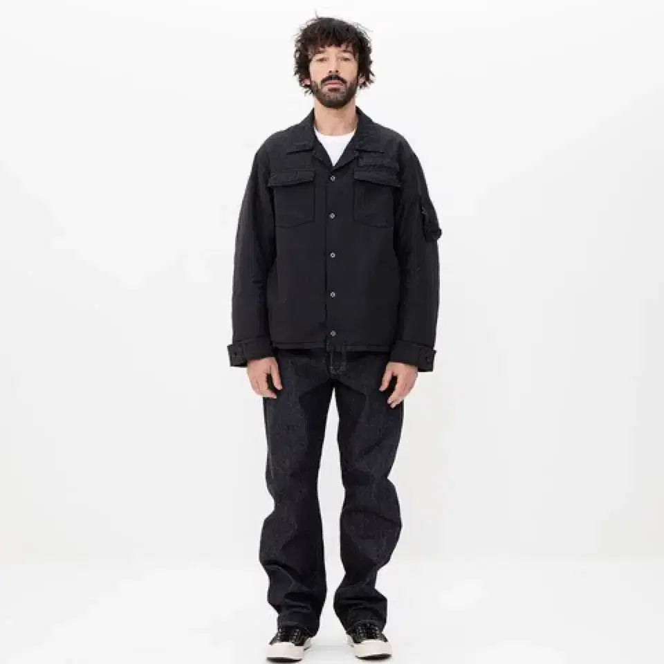 [4]visvim heli crew down shirt jkt.blk