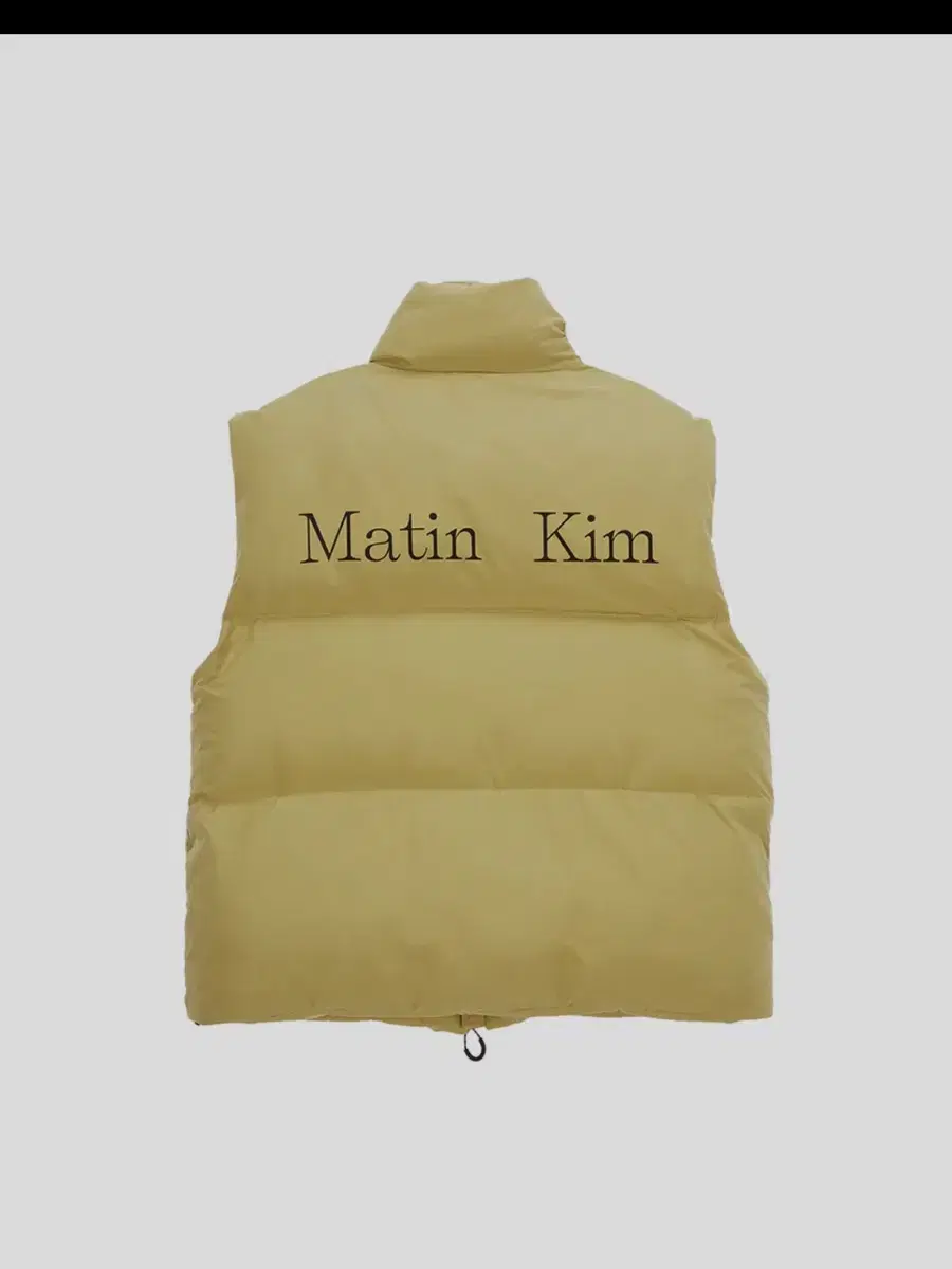 마뗑킴 PADDING VEST JUMPER IN OLIVE-s