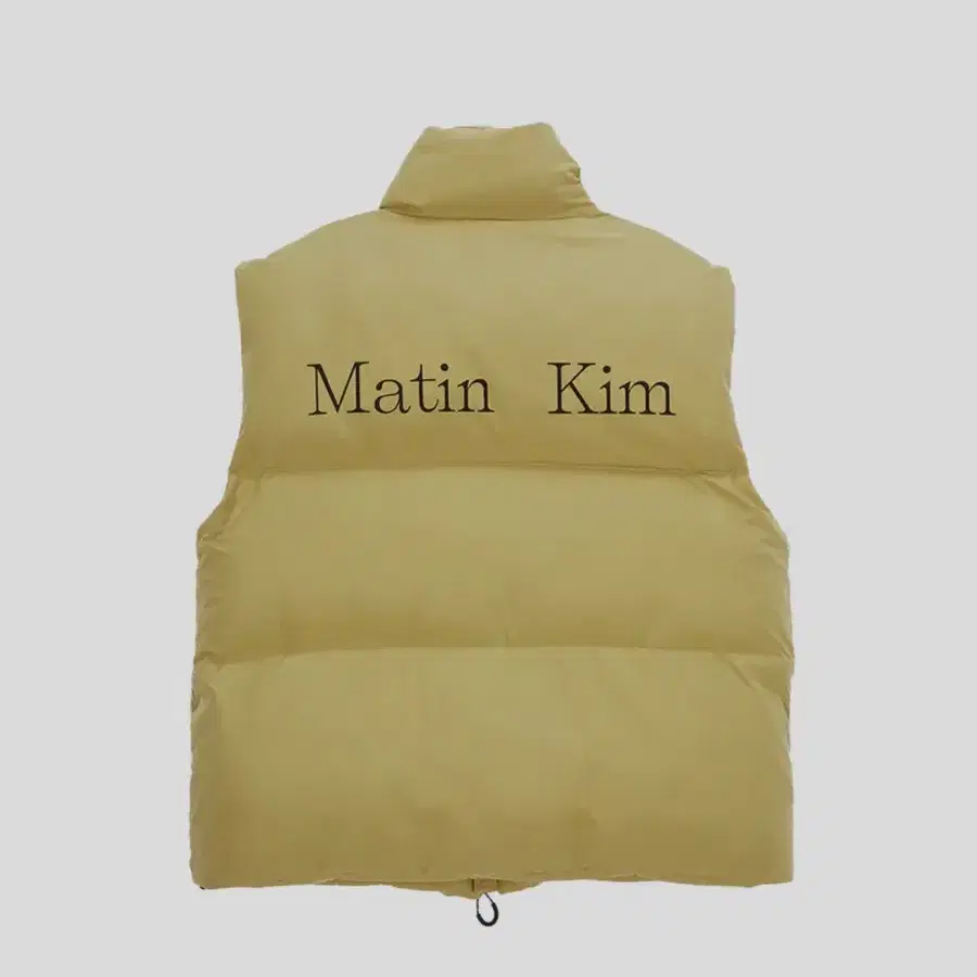 마뗑킴 PADDING VEST JUMPER IN OLIVE-s