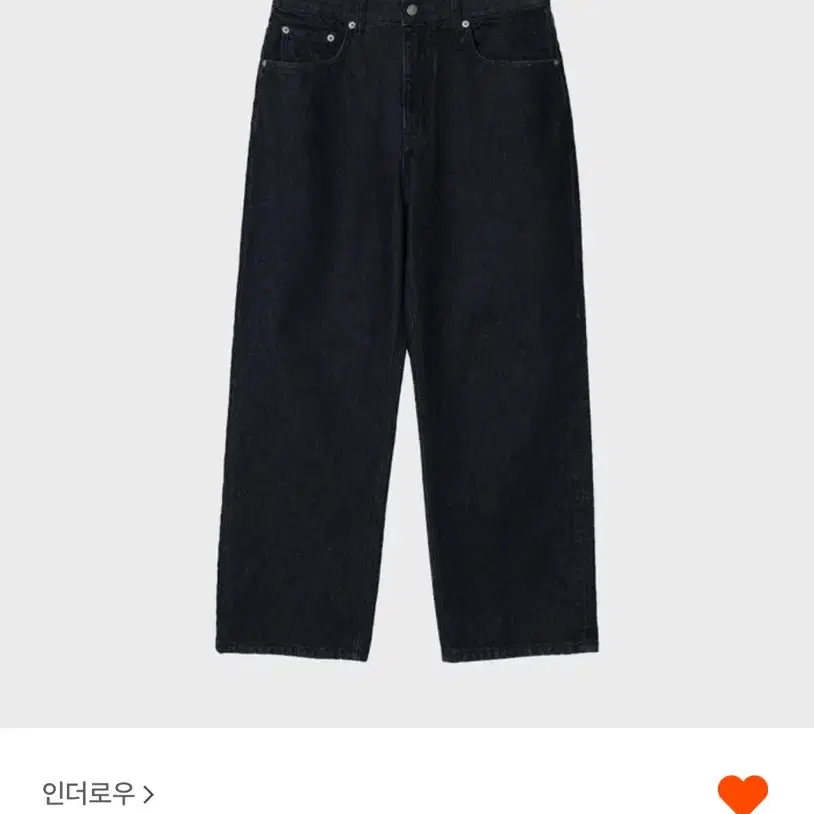 인더로우 5pk wide denim pants 1